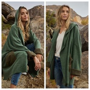 #41 Oversized Stunning chic and Comfy Multi Fabric Hoodies Cardigan